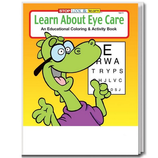 CS0345B Learn About Eye Care Coloring and Activity BOOK Blank No Impri